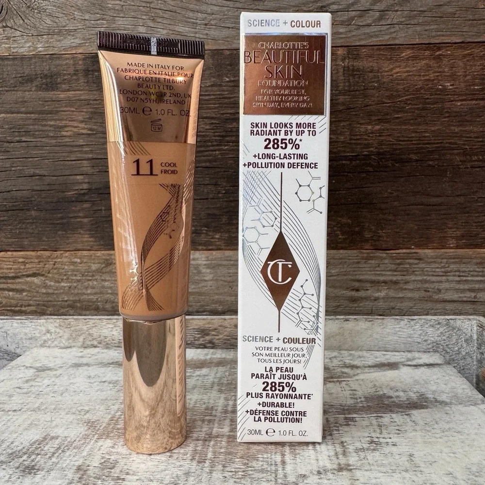 Charlotte Tilbury Beautiful Skin Foundation | 11 Cool | Full Size:‎ 1 oz | NIB